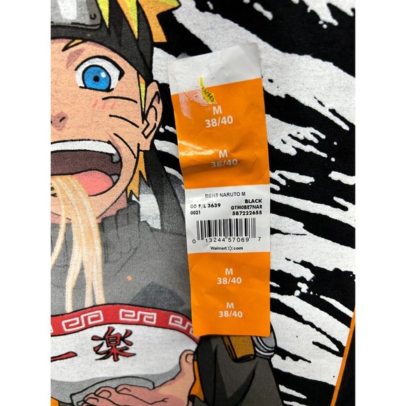 Japanese Kitchen Steakhouse Naruto Ichiraku Ramen Shop Black T-Shirt Size: M - Picture 4 of 4
